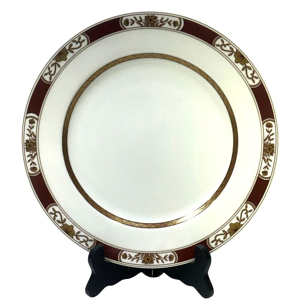 Fitz & Floyd 1979 Retired 'Fleur Orientale Cinnabar' 10.25" Dinner Plate